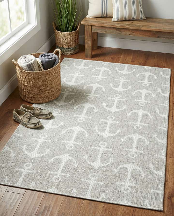 3' x 5' 3 Easy-Clean Coastal Indoor / Outdoor Rug