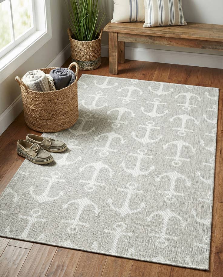 Detail image of 3' x 5' 3 Easy-Clean Coastal Indoor / Outdoor Rug