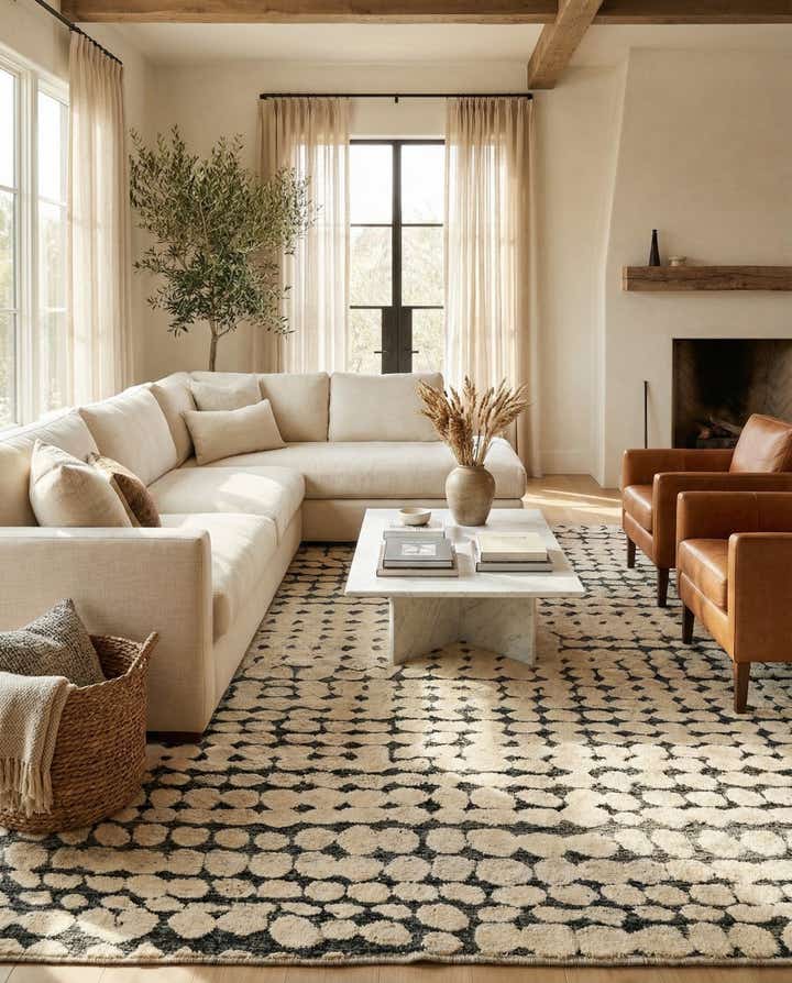 8' 1 x 9' 8 Hand Knotted Darya Wool Rug