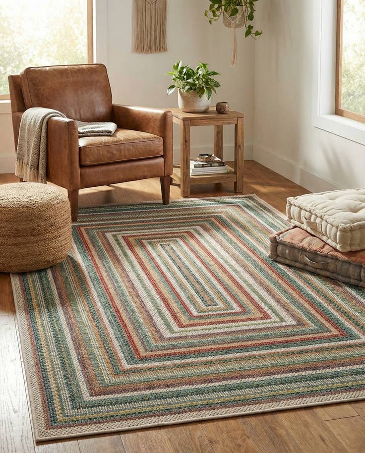 Detail image of 4' x 6' Easy-Clean Baja Indoor / Outdoor Rug