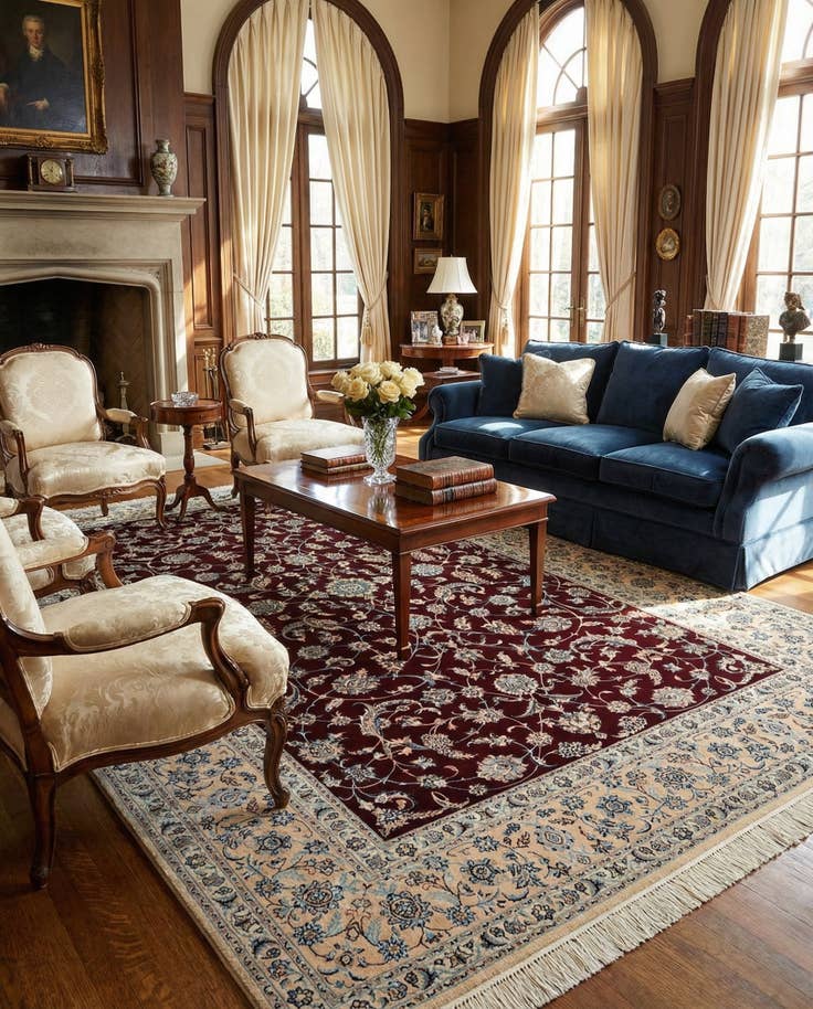 Detail image of 6' 9 x 10' 2 Nain Rug