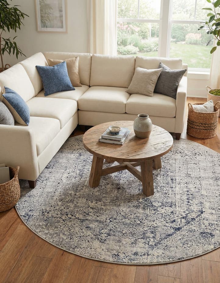 7' 10 x 7' 10 Eliza Round Rug