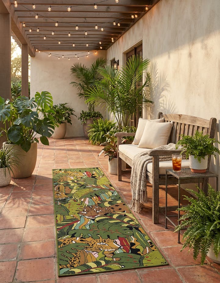 2' x 8' Easy-Clean Botanical Indoor / Outd...