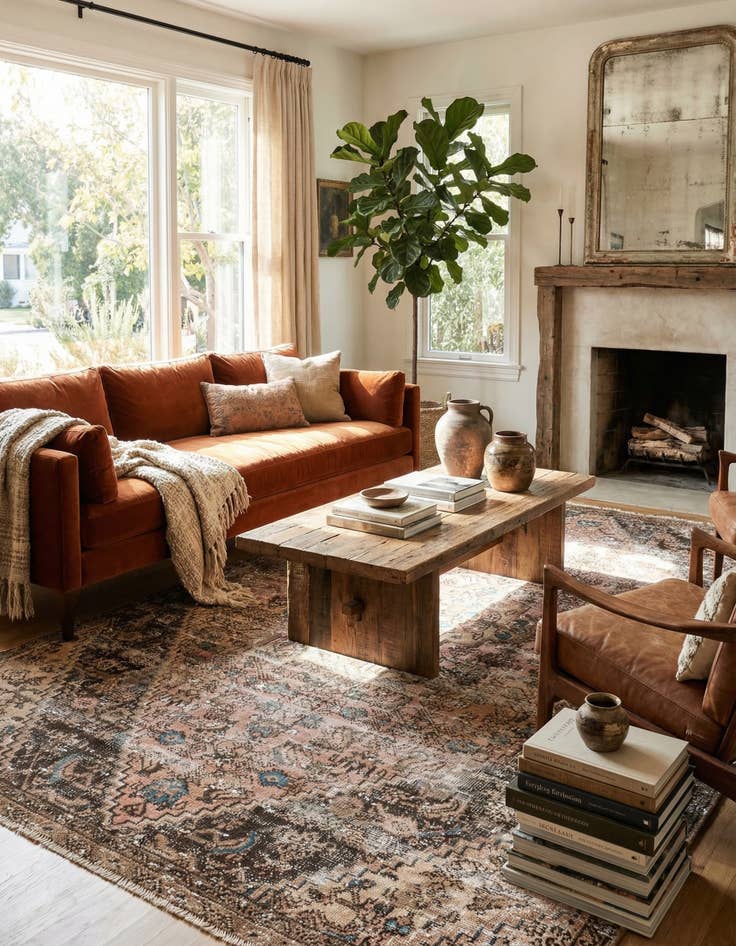 Detail image of  5' 1 x 9' 3  Hand Knotted Ultra Vintage Persian Wool Rug