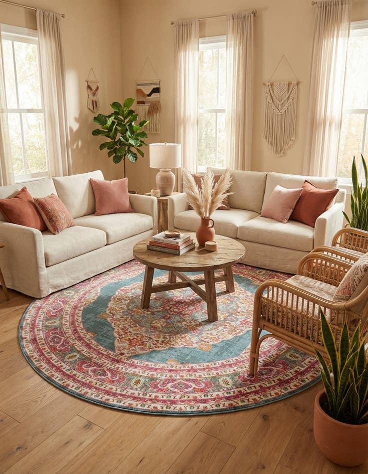 Detail image of 8' x 8' Havana Round Rug