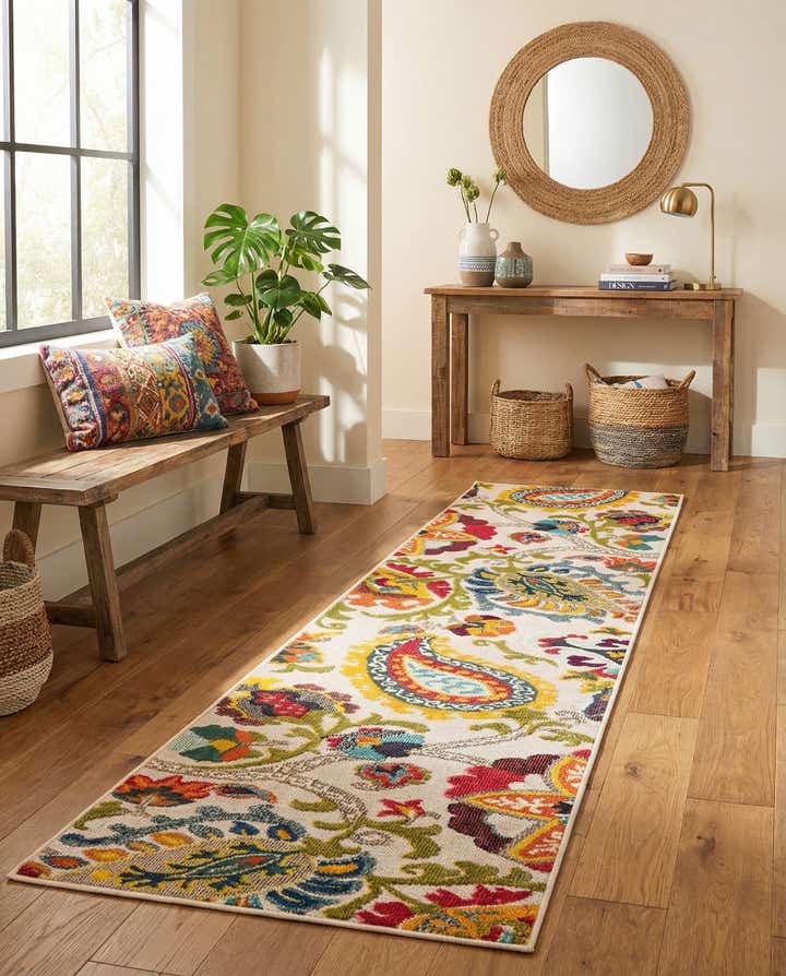 2' 7 x 10' Easy-Clean Casablanca Indoor / Outdoor Runner Rug