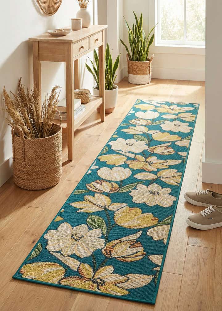 2' 7 x 12' Easy-Clean Baja Indoor / Outdoor Runner Rug