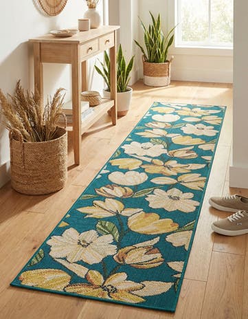 2' 7 x 12' Easy-Clean Baja Indoor / Outdoor Runner Rug