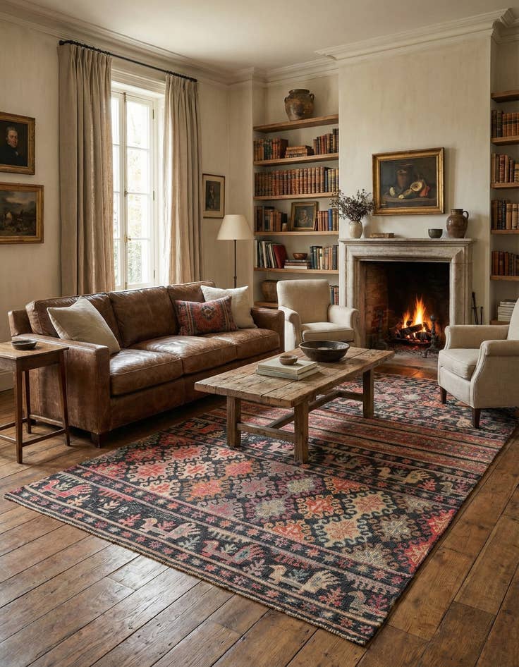 Detail image of 5' 6 x 9' 3  Hand Knotted Ariana Ziegler Rug