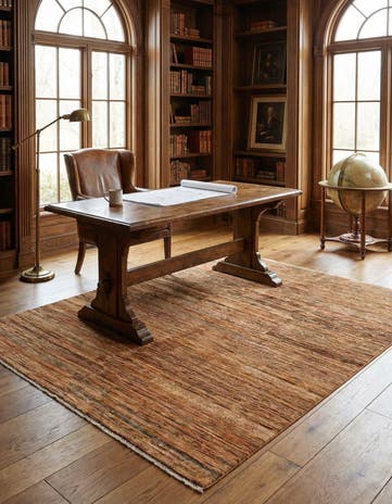 4' 10 x 6' 5 Hand Knotted Modern Ziegler Rug
