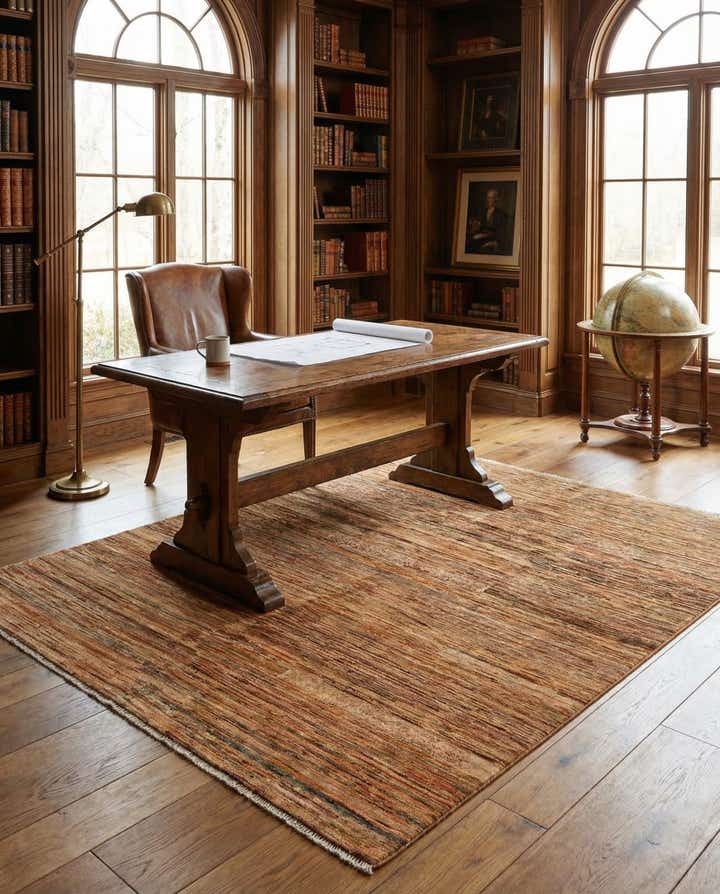 4' 10 x 6' 5 Hand Knotted Modern Ziegler Rug