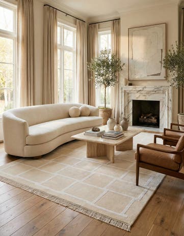 5' 9 x 8' Hand Knotted Darya Wool Rug