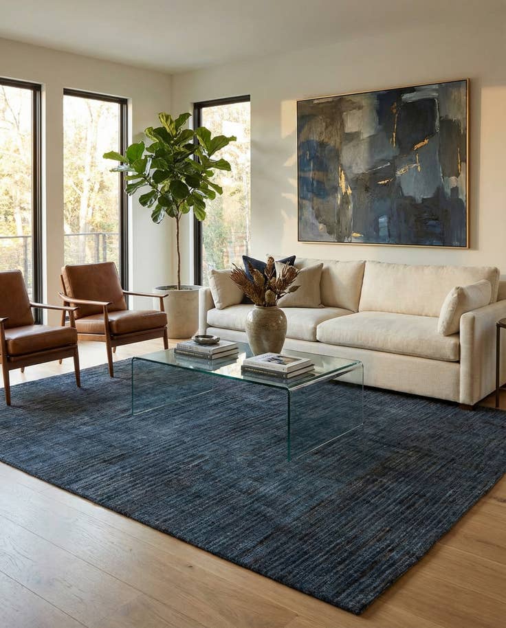 Detail image of 8' 5 x 9' 5 Hand Knotted Darya Wool Rug