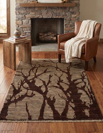 4' x 5' 3 Hand Knotted Ziegler Modern Rug
