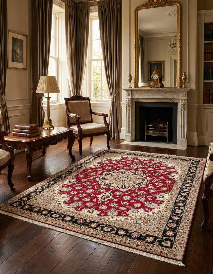 Detail image of 4' 11 x 6' 11 Tabriz Rug