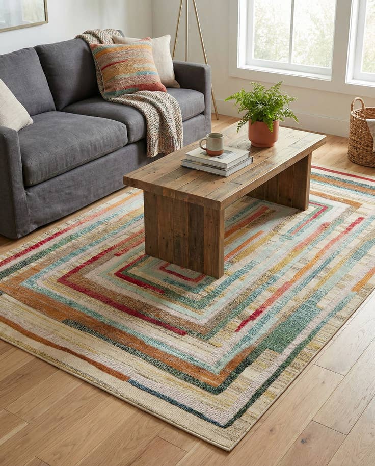 Detail image of 6' x 9' Easy-Clean Casablanca Indoor / Outdoor Rug
