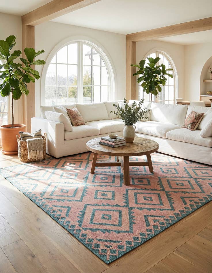 Detail image of 13' x 13'  Washable Jill Zarin Costa Rica Indoor / Outdoor Square Rug