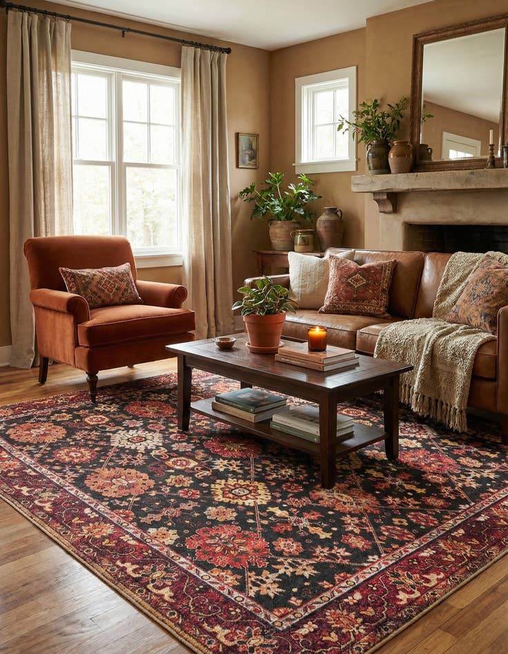 Detail image of  7' 10 x 7' 10 Timeless Square Rug