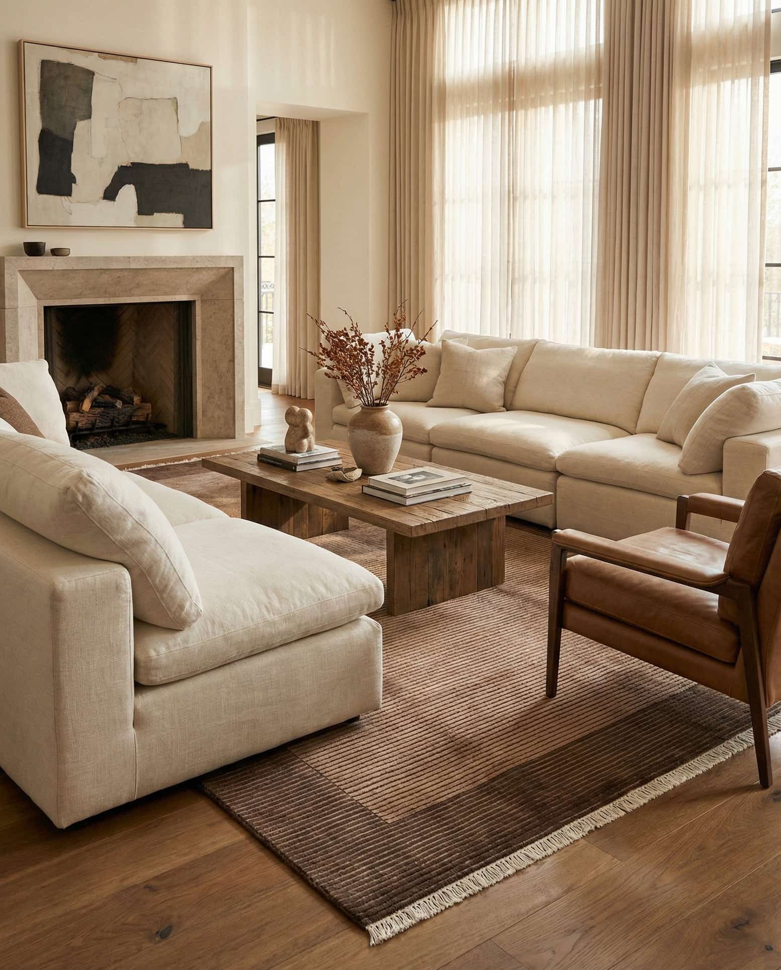 6' 7 x 9' 11 Hand Knotted Darya Wool Rug