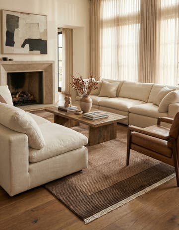 6' 7 x 9' 11 Hand Knotted Darya Wool Rug