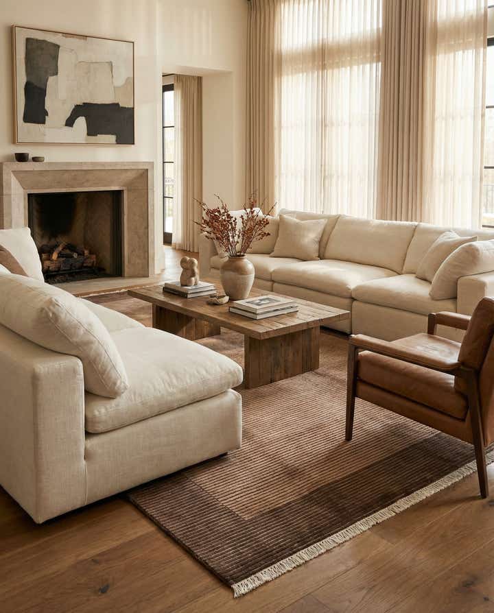 6' 7 x 9' 11 Hand Knotted Darya Wool Rug