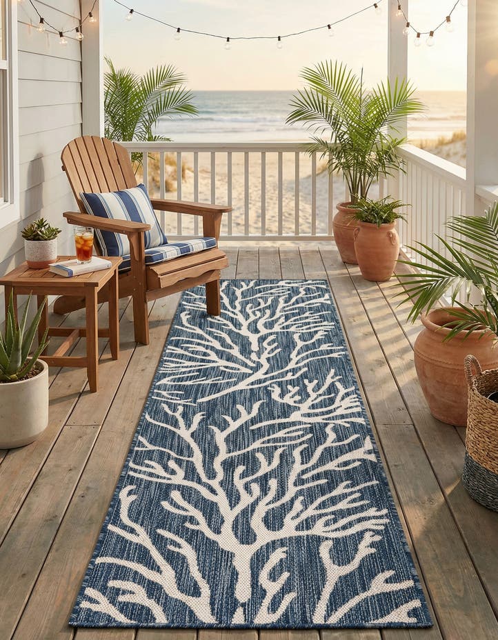 2' x 8' Easy-Clean Coastal Indoor / Outdoo...