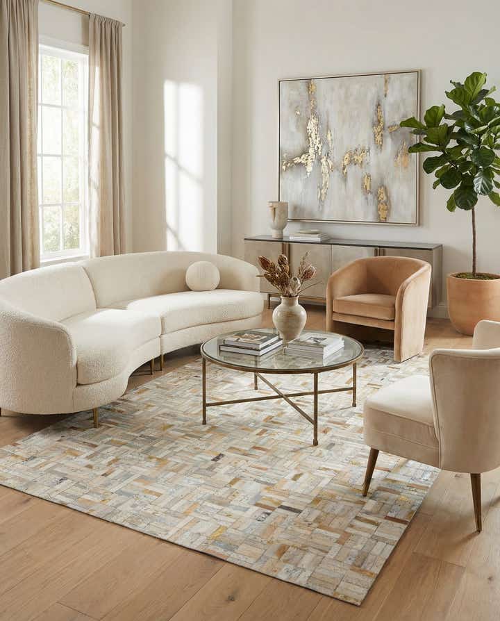 5' x 8' Cowhide - Patchwork Rug