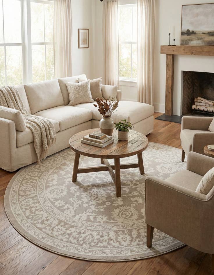 Detail image of  7' 10 x 7' 10 Charlotte Round Rug