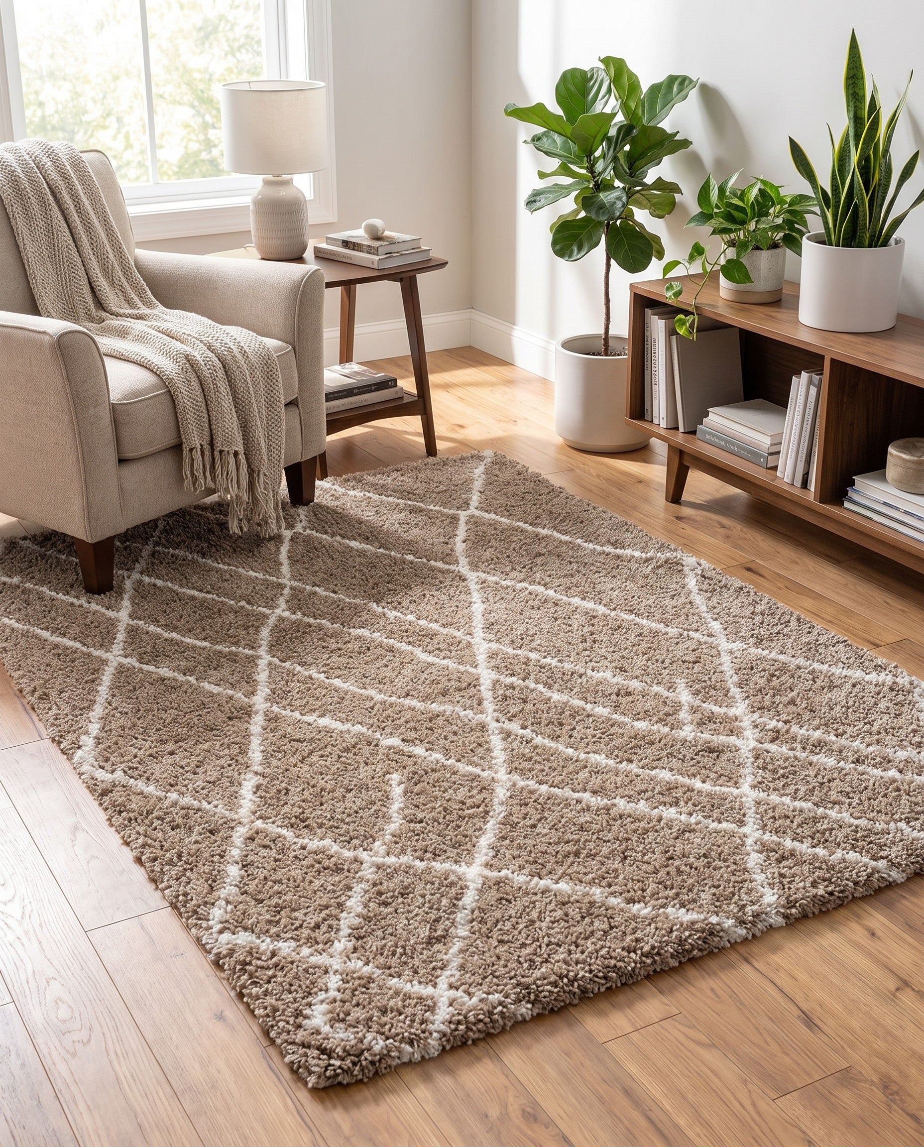 5' 3 x 8' Soft Touch Shag Rug