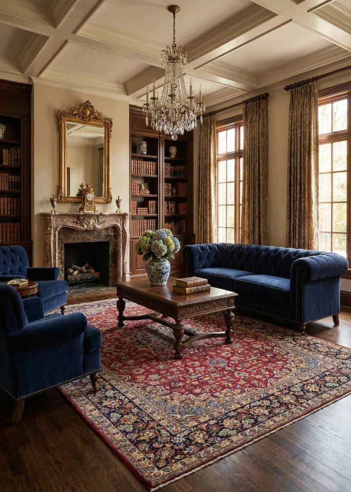 9' 10 x 13' 2 Hand Knotted Isfahan Persian Wool Rug