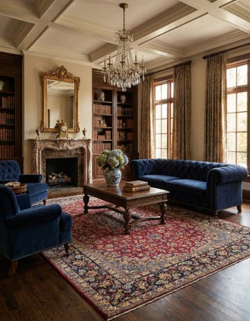 9' 10 x 13' 2 Hand Knotted Isfahan Persian Wool Rug