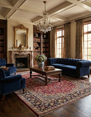 9' 10 x 13' 2 Hand Knotted Isfahan Persian Wool Rug
