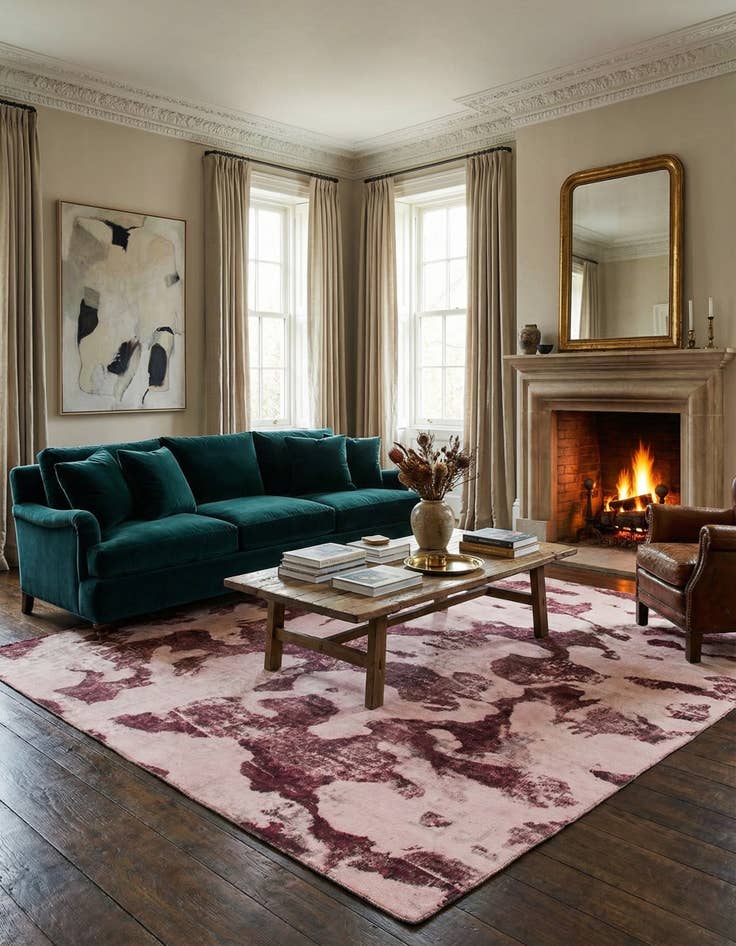 Detail image of 8' 10 x 11' 2  Hand Knotted Ultra Vintage Persian Wool Rug