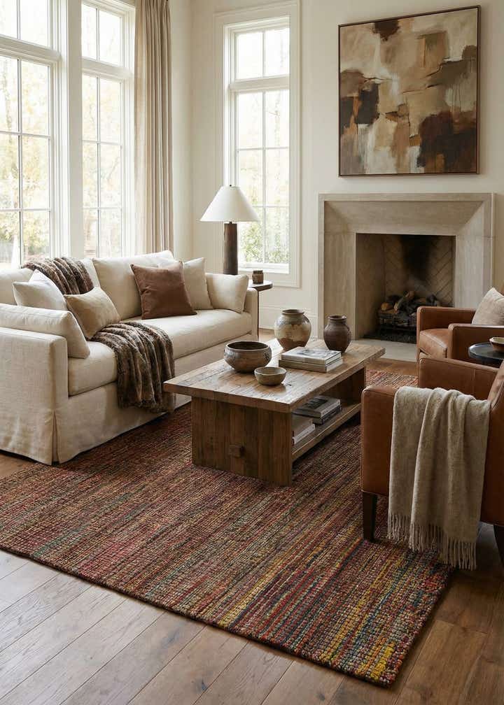 7' x 9' 7 Hand Knotted Darya Wool Rug