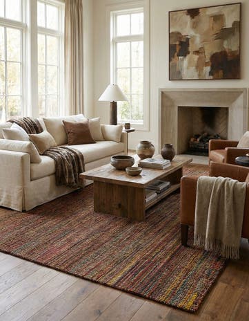 7' x 9' 7 Hand Knotted Darya Wool Rug