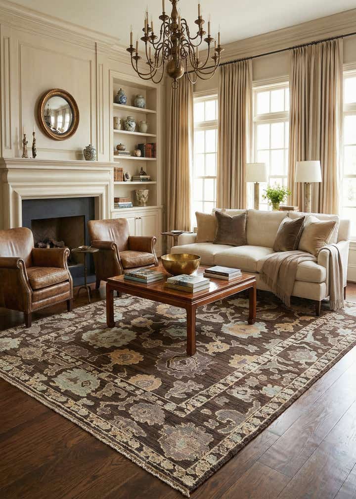 10' 3 x 14' 4 Hand Knotted Oushak Wool Rug