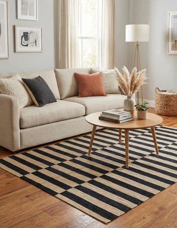 4' 3 x 6' Hand Woven Kilim Modern Wool Rug