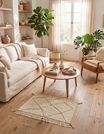 3' 6 x 5' 2 Hand Woven Moroccan Wool Rug