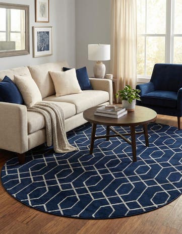 7' 10 x 10' Marilyn Monroe™ Glam Trellis Oval Rug
