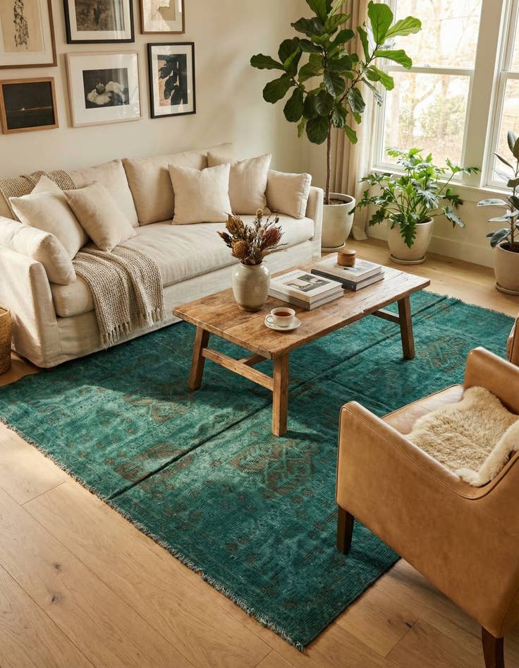 Detail image of 5' x 7'  Hand Woven Kilim Modern Wool Rug