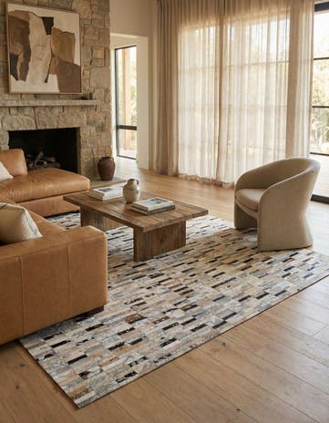 5' x 8' Cowhide - Patchwork Rug