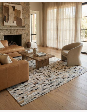 5' x 8' Cowhide - Patchwork Rug