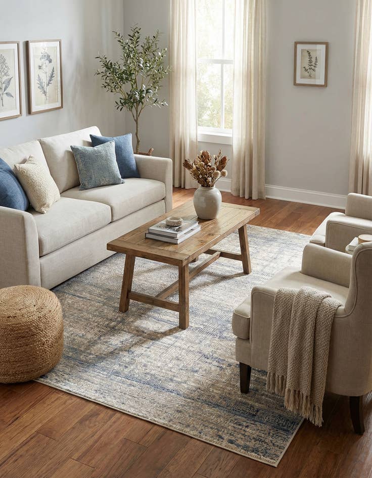 Detail image of 7' 10 x 7' 10 Deepa Square Rug