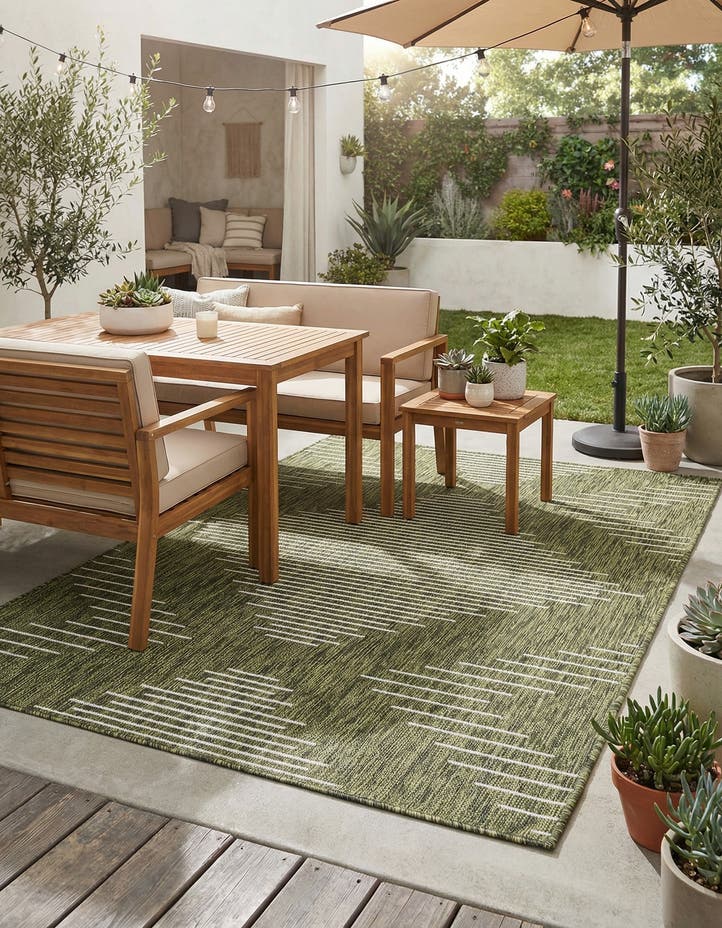 4' x 6' Easy-Clean Modern Indoor / Outdoor...