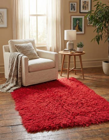 3' 3 x 5' Hand Knotted Moroccan Wool Rug