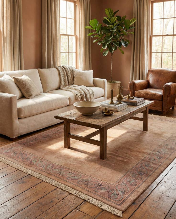 Detail image of 6' 7 x 10' Hand Knotted Tibet Wool Rug