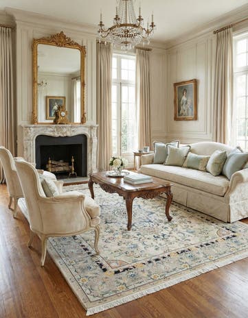 6' 8 x 8' 6 Hand Knotted Tabriz Persian Rug
