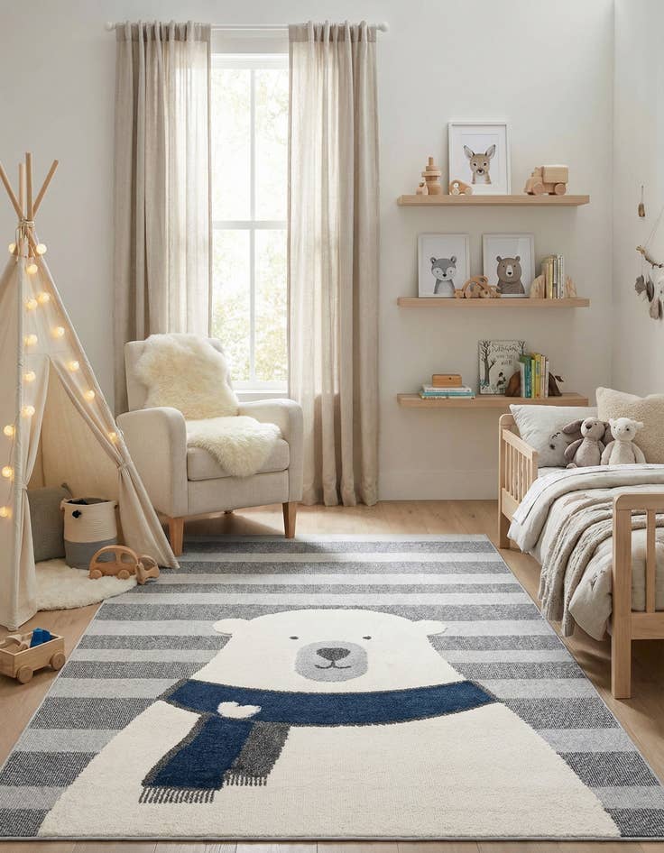 Detail image of 6' x 9' Whimsy Kids Rug