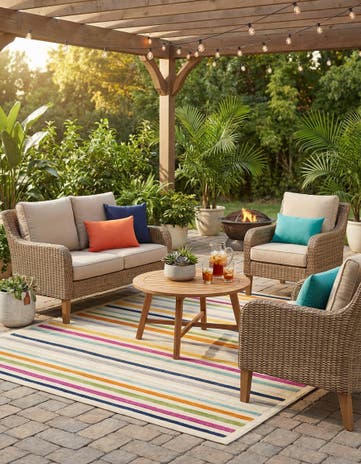 7' 10 x 10' Easy-Clean Aruba Indoor / Outdoor Rug
