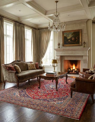 8' 3 x 11' 4 Kashan Wool Rug